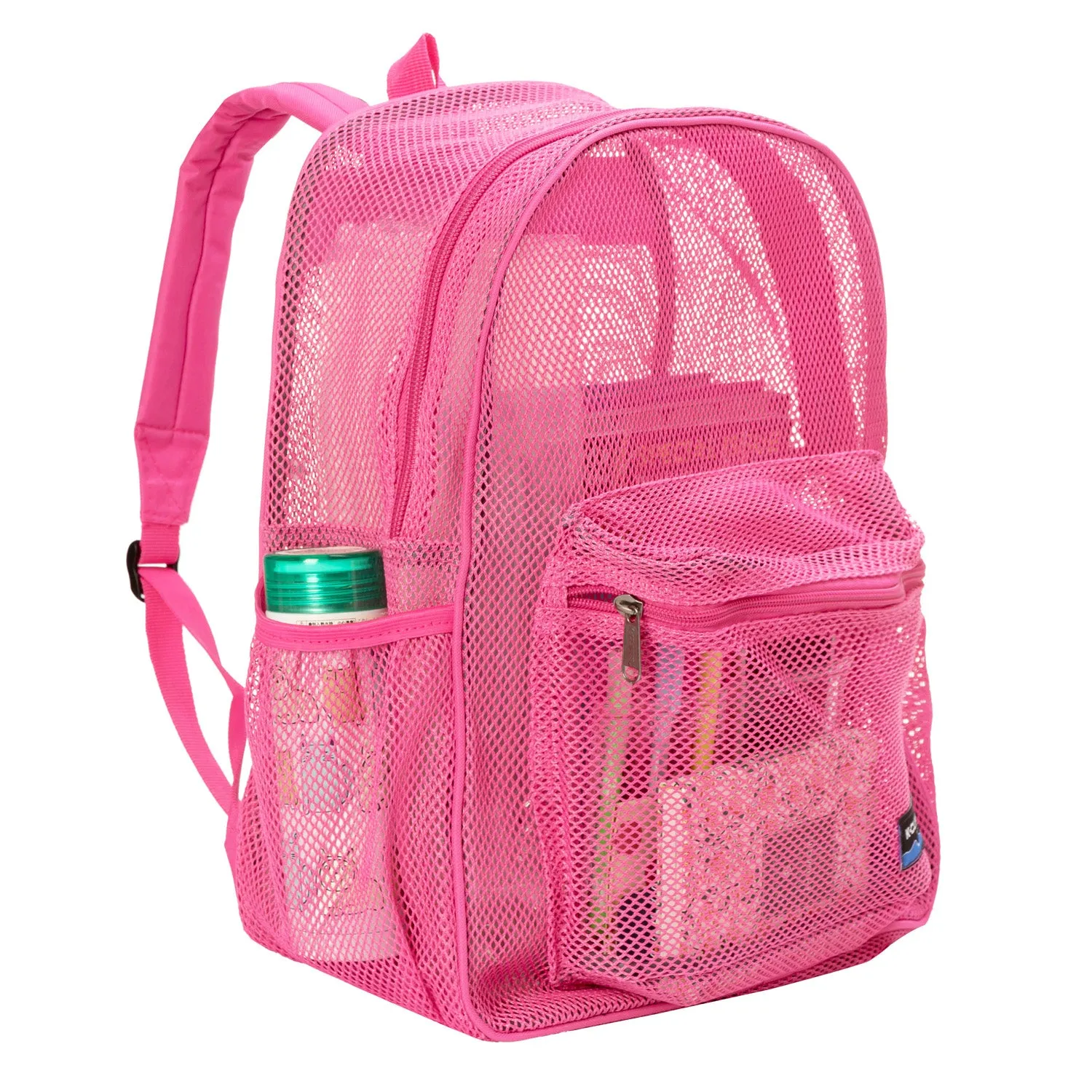 - 20 PACKS | $11.49 PER PACK ||    Wholesale Case Lot: 20 pcs Heavy Duty Classic Gym Student Mesh See Through Netting Backpack Padded Straps