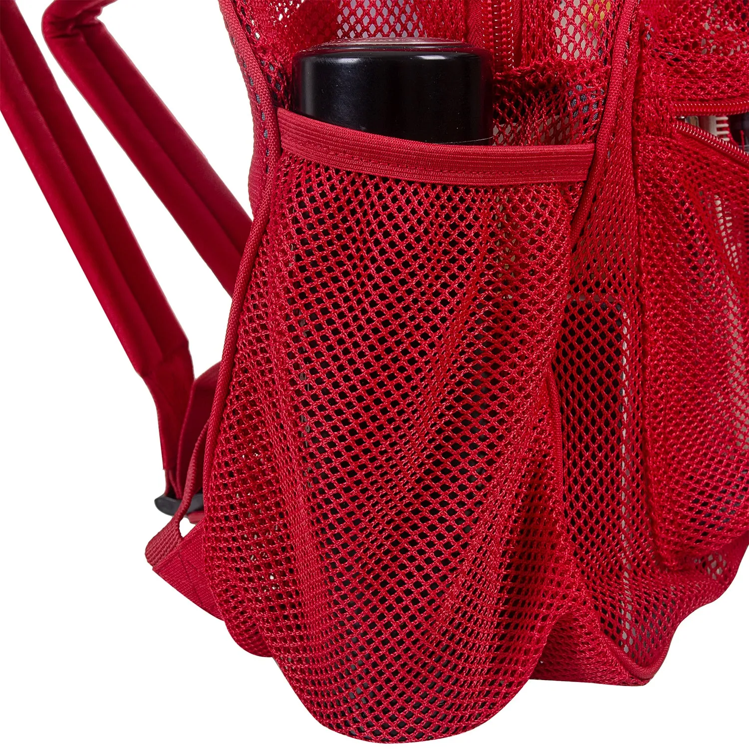 - 20 PACKS | $11.49 PER PACK ||    Wholesale Case Lot: 20 pcs Heavy Duty Classic Gym Student Mesh See Through Netting Backpack Padded Straps