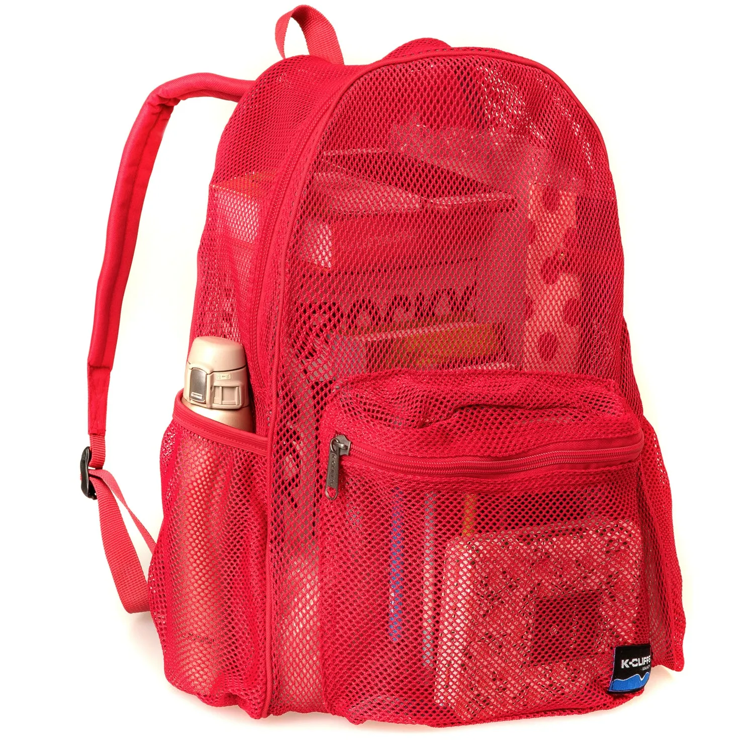 - 20 PACKS | $11.49 PER PACK ||    Wholesale Case Lot: 20 pcs Heavy Duty Classic Gym Student Mesh See Through Netting Backpack Padded Straps