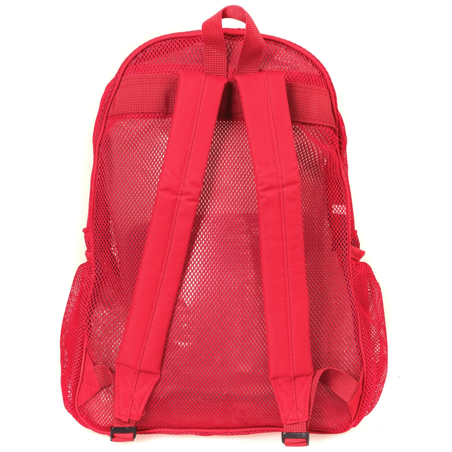 - 20 PACKS | $11.49 PER PACK ||    Wholesale Case Lot: 20 pcs Heavy Duty Classic Gym Student Mesh See Through Netting Backpack Padded Straps