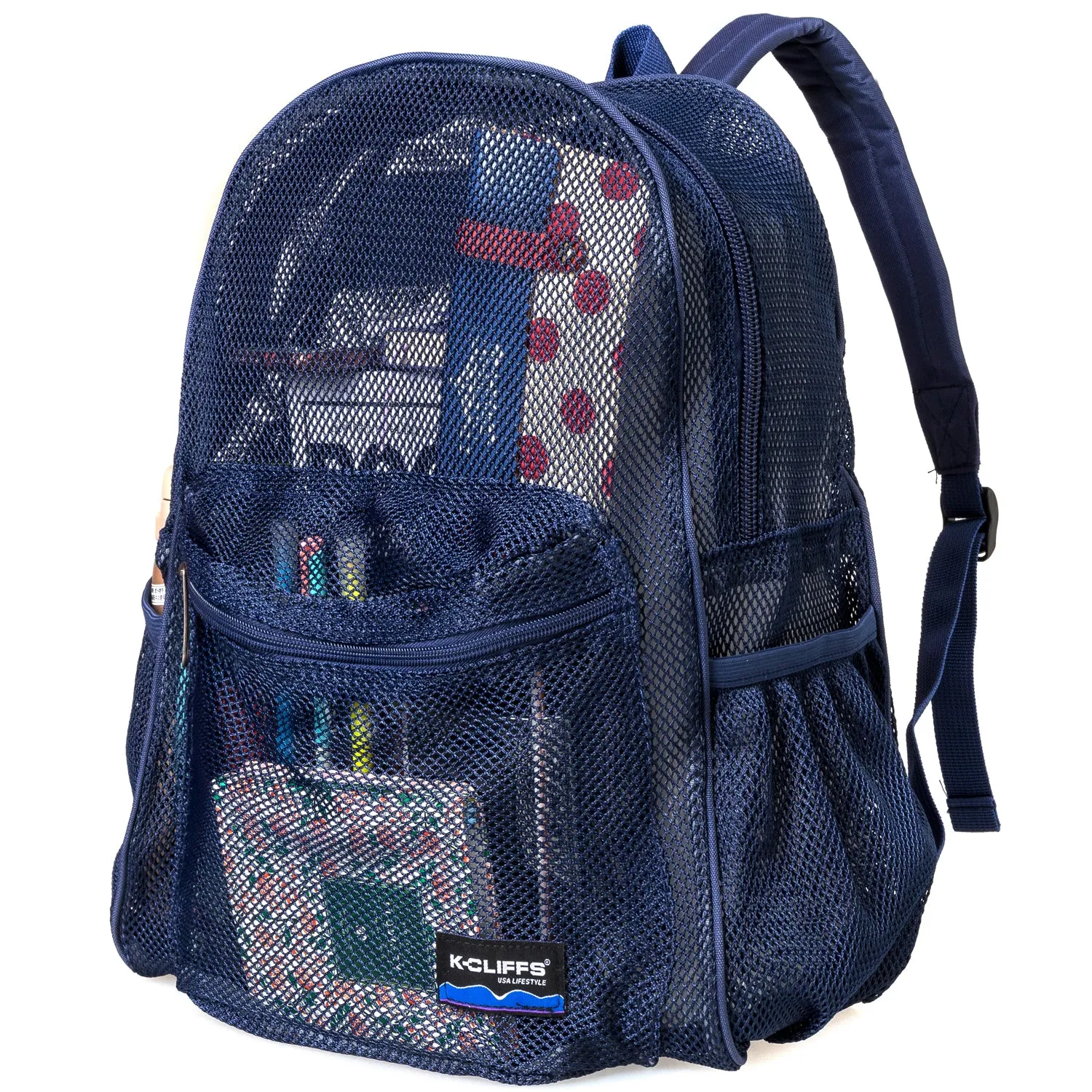 - 20 PACKS | $11.49 PER PACK ||    Wholesale Case Lot: 20 pcs Heavy Duty Classic Gym Student Mesh See Through Netting Backpack Padded Straps