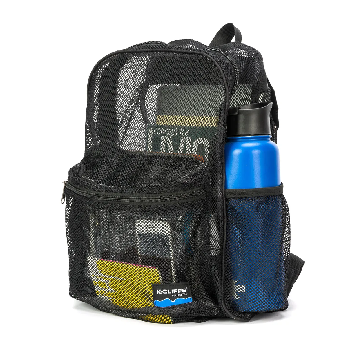 - 20 PACKS | $11.49 PER PACK ||    Wholesale Case Lot: 20 pcs Heavy Duty Classic Gym Student Mesh See Through Netting Backpack Padded Straps