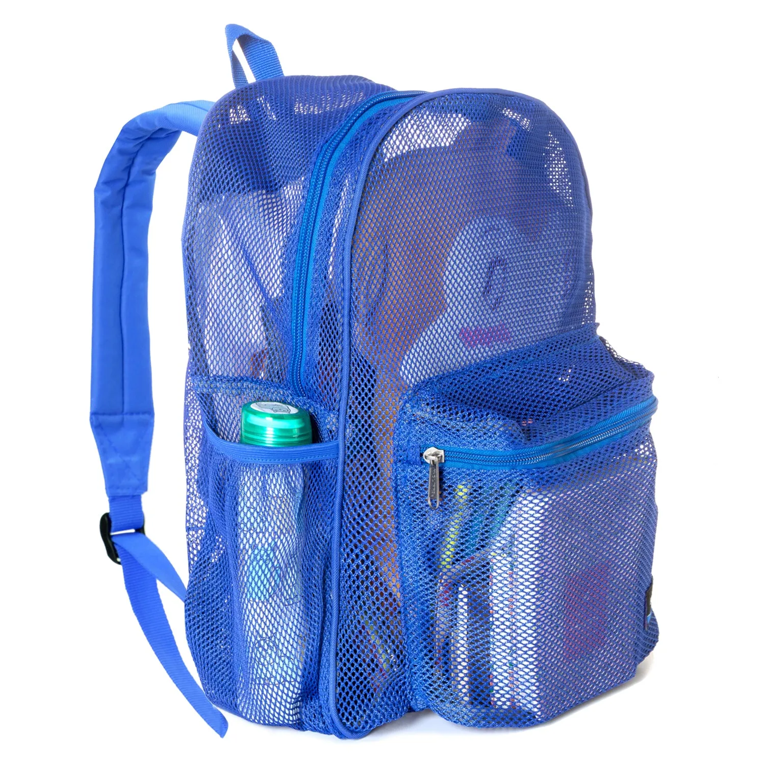 - 20 PACKS | $11.49 PER PACK ||    Wholesale Case Lot: 20 pcs Heavy Duty Classic Gym Student Mesh See Through Netting Backpack Padded Straps