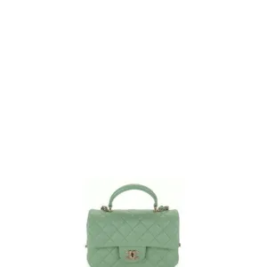 - Exclusive offer Flap Green Urgent clearance Bag ESMEE With Mint Top Handle