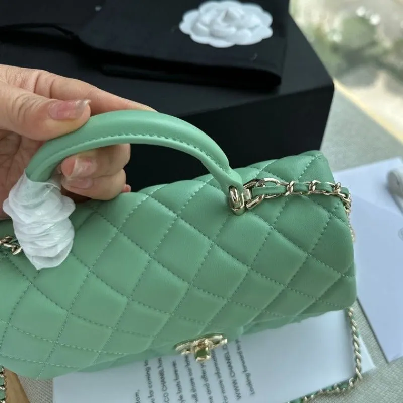 - Exclusive offer Flap Green Urgent clearance Bag ESMEE With Mint Top Handle