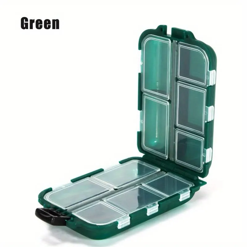 10-Compartment Plastic Organizer Box, Compact Storage