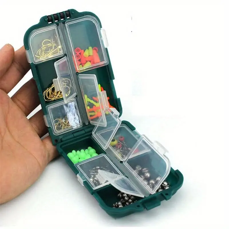 10-Compartment Plastic Organizer Box, Compact Storage