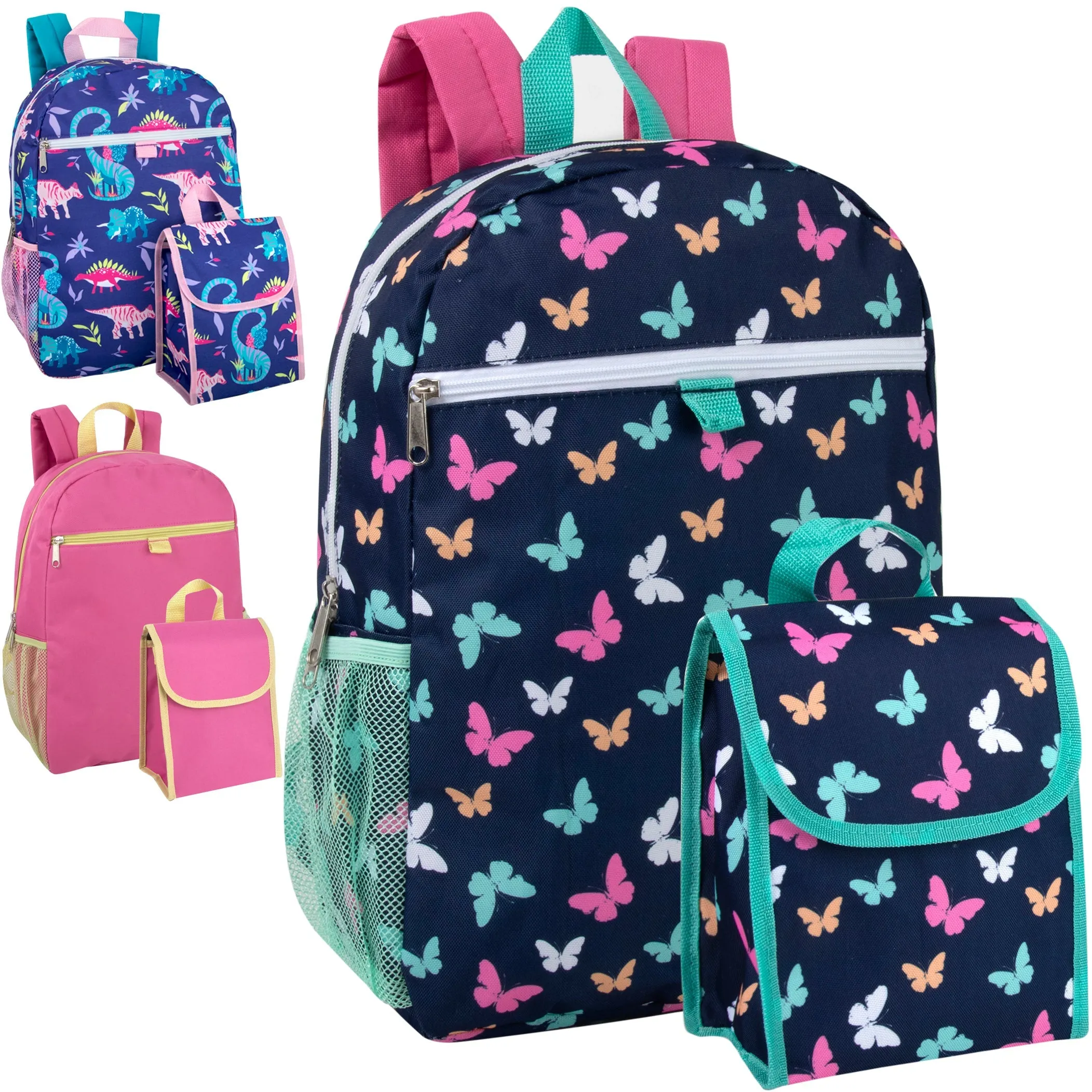 16 Inch Backpack With Matching Lunch Bag ( 1 Case=24Pcs)