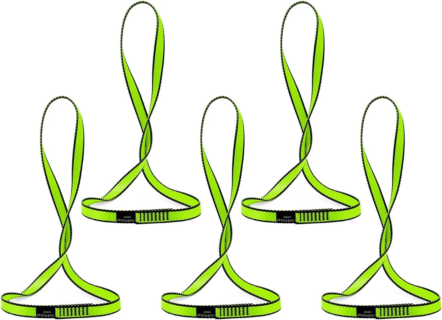 18MM Nylon Climbing Sling Runner 23KN CE2008/EN566 Rock Climbing Webbing Straps for Outdoor Climbing, Rappelling, Swing, Yoga Hammock etc
