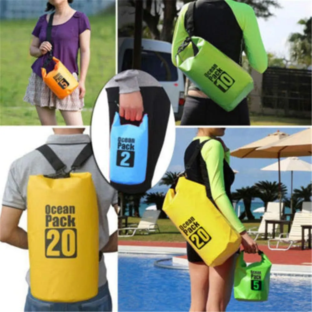 20L Waterproof Dry Bag, Waterproof Bucket Bag, Drifting Bucket Bag, Easy to Carry, Suitable for Canoeing, Rafting, Swimming, Camping, Hiking, Beach.