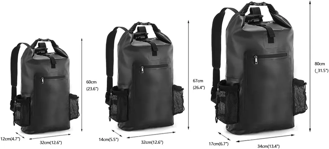 20L,40L,50L,Waterproof Gym Bag,Travel Pack Bag For Kayaking,Beach,Surfing,Rafting,Fishing,Camping Overnight.