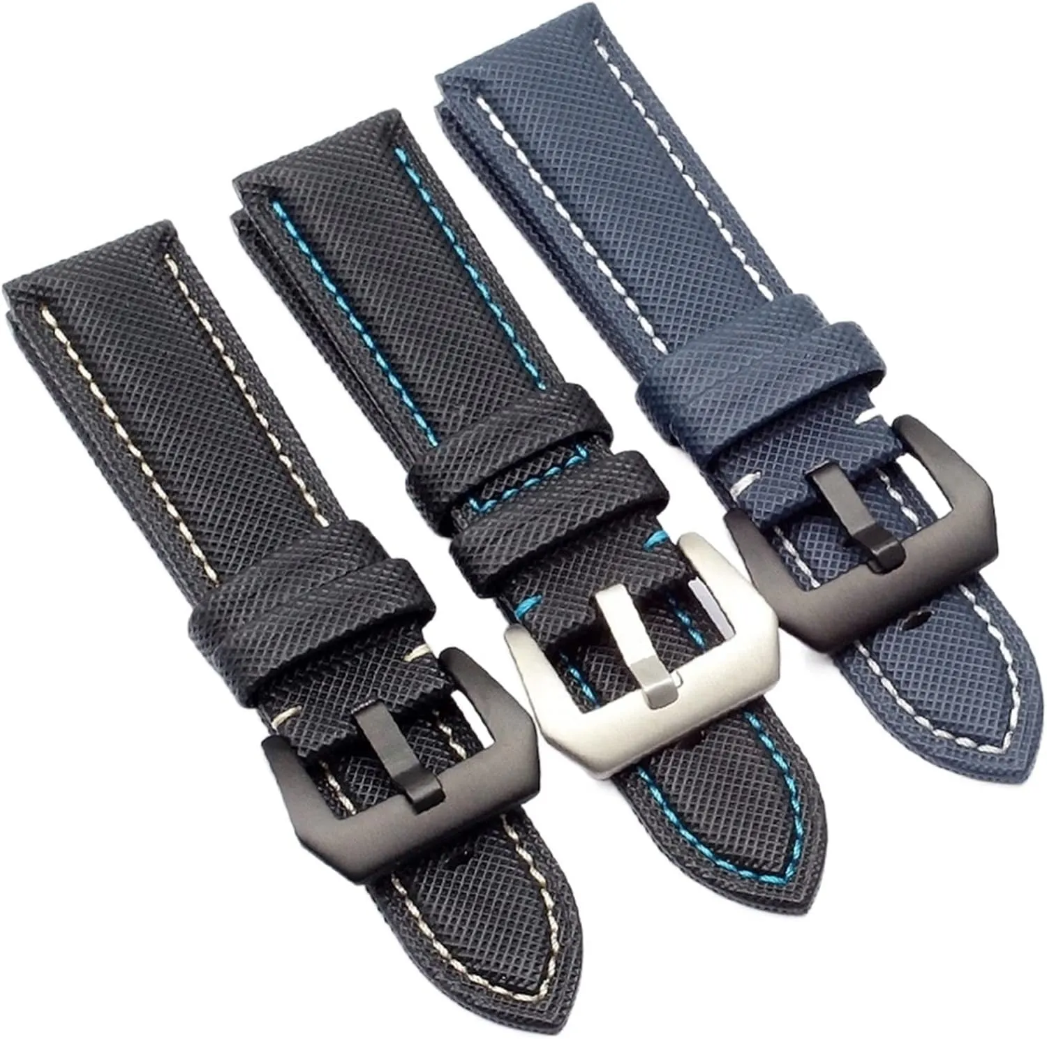 20MM 22MM 24MM 26MM Carbon Fibre Nylon Canvas Watch Strap For Panerai Hamilton TAG OMEGA HEUER Men's Wrist Watch Band Bracelet
