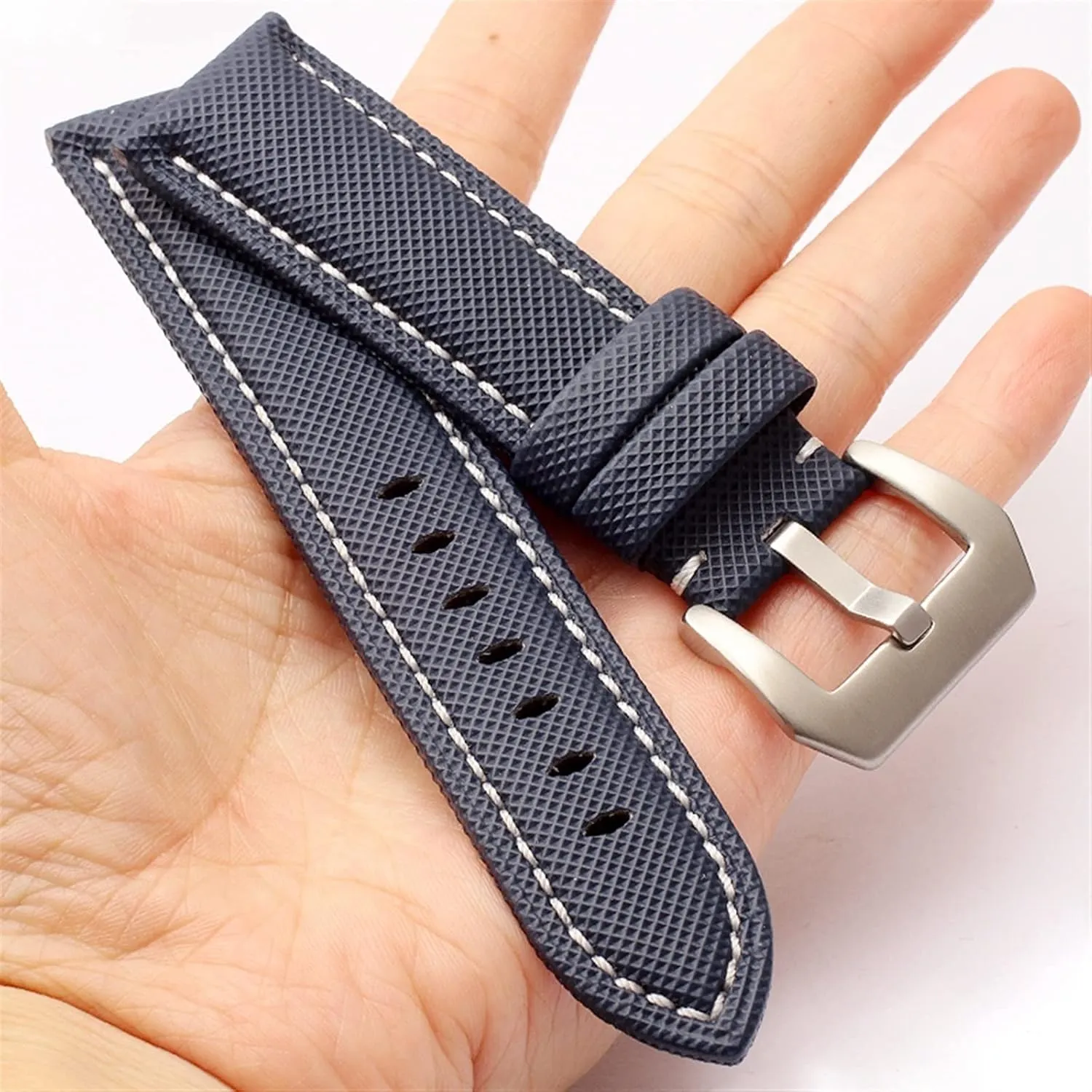 20MM 22MM 24MM 26MM Carbon Fibre Nylon Canvas Watch Strap For Panerai Hamilton TAG OMEGA HEUER Men's Wrist Watch Band Bracelet