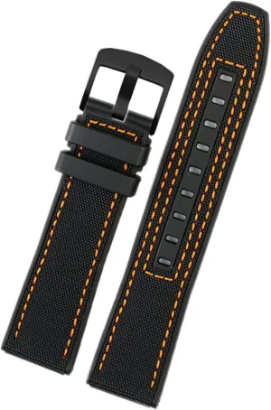22mm canvas Rubber Watch Strap Men Wrist Band Bracelet for Omega Series soft watchband Bracelet