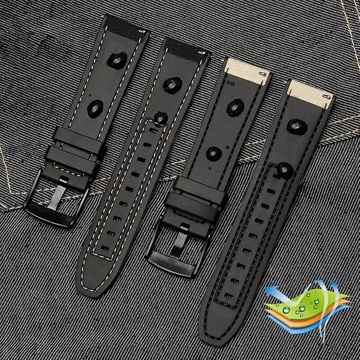 22mm canvas Rubber Watch Strap Men Wrist Band Bracelet for Omega Series soft watchband Bracelet