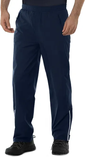 33,000ft Men's Rain Pants Waterproof, Windproof Lightweight Outdoor Rain Over Pants for Fishing Golf Work Hiking