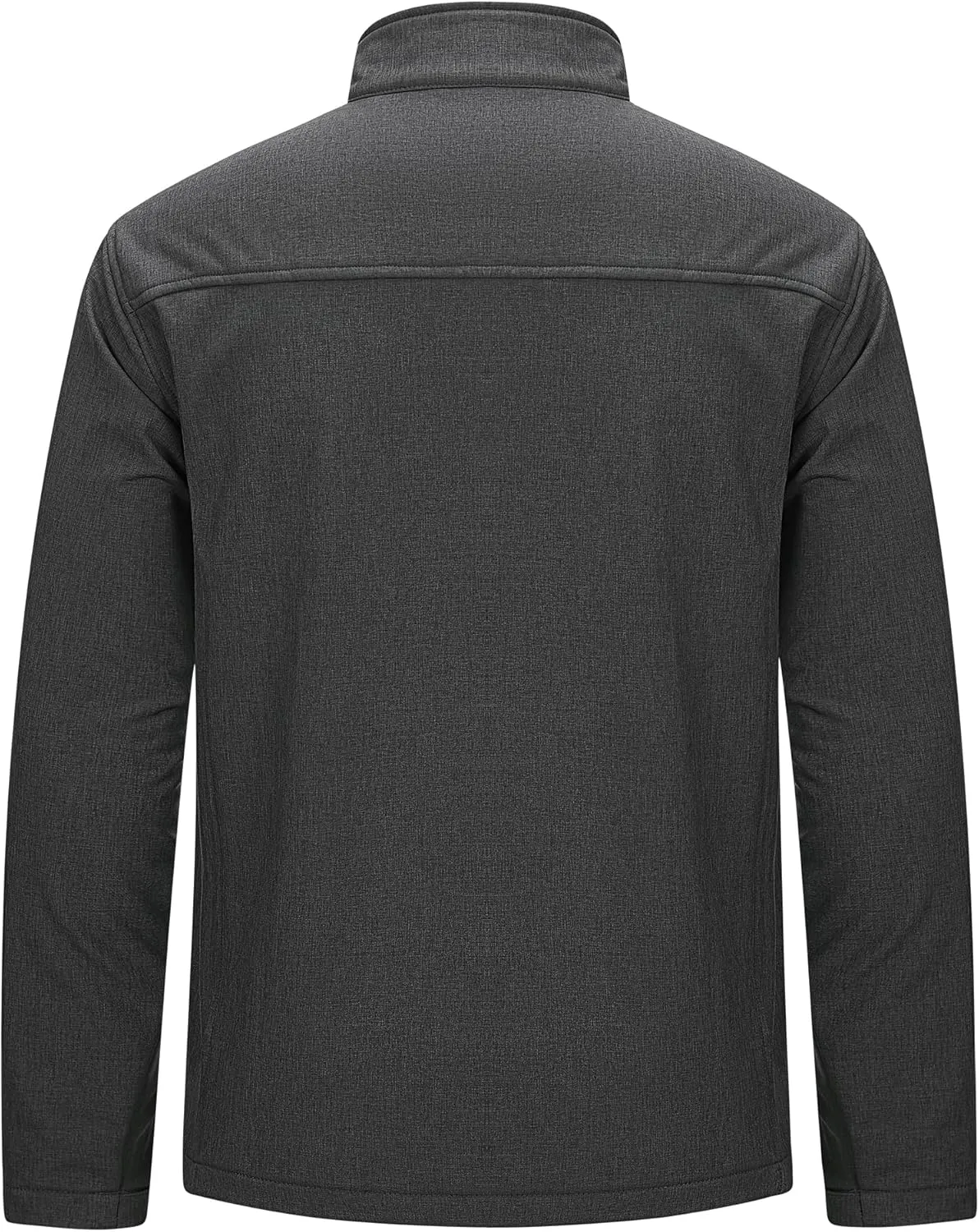 33,000ft Men's Waterproof Softshell Jacket Warm Fleece Lined Windbreaker Lightweight Soft Shell for Travel Hiking Golf