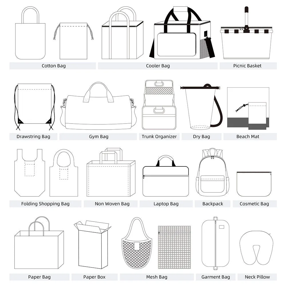 35X36CM Long Handle 1.5x25cm Black Cotton Mesh Net String Grocery Shopping Tote Bag