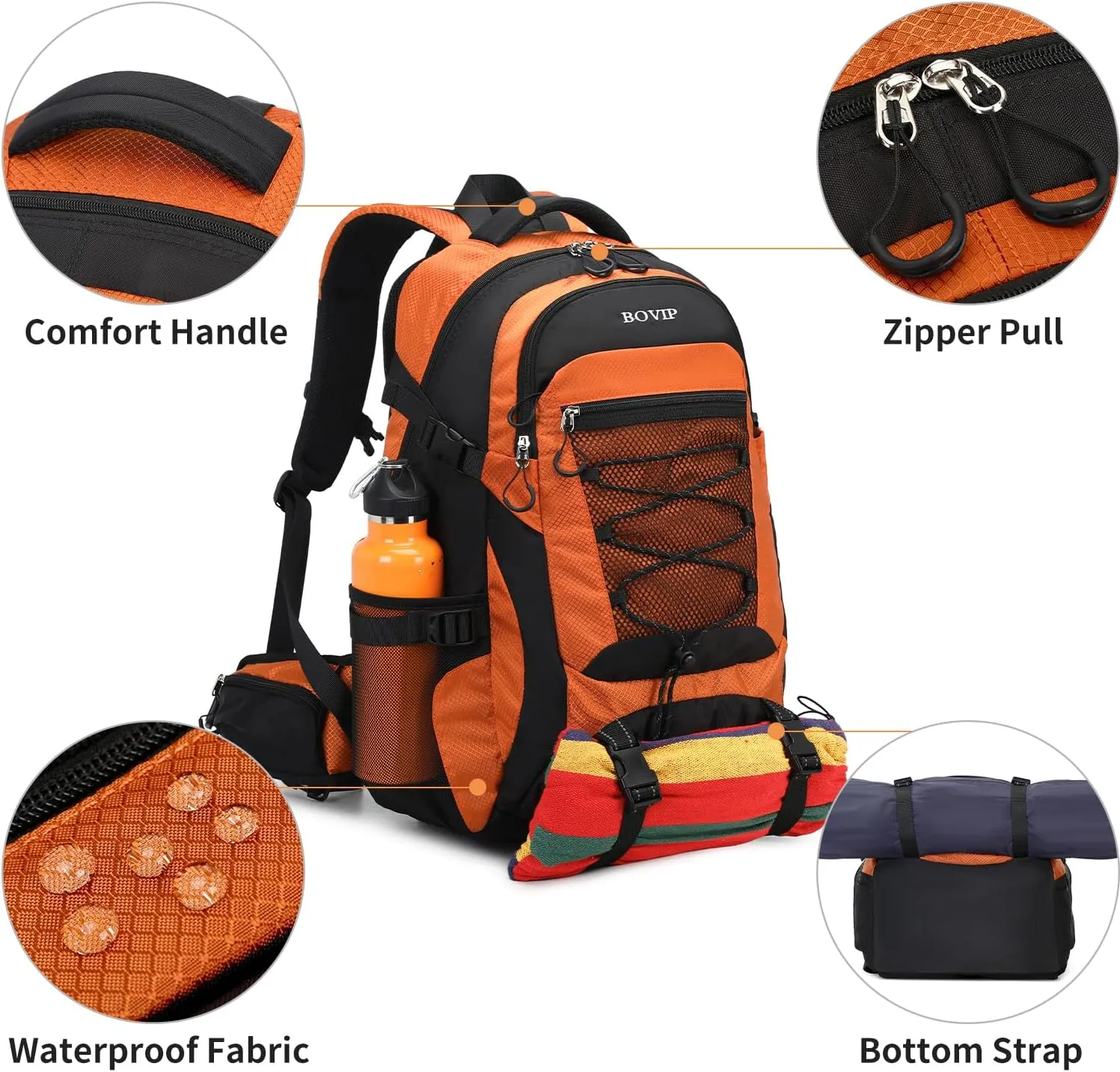 40L Hiking Backpack Waterproof Lightweight Daypack Travel Sports Camping Backpack for Men Women
