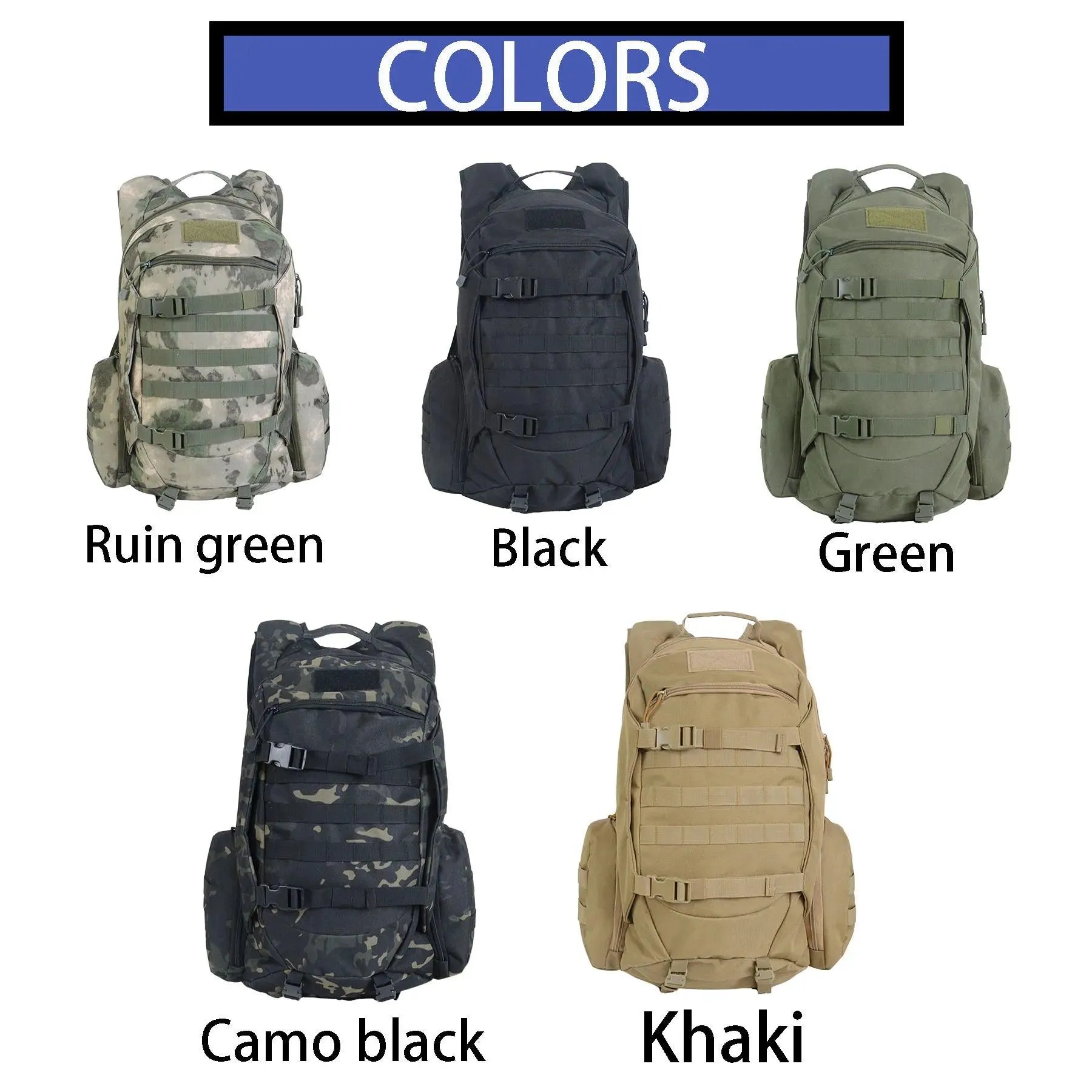 45L Waterproof Tactical Backpack – Hunting, Fishing, Hiking, and Camping Rucksack