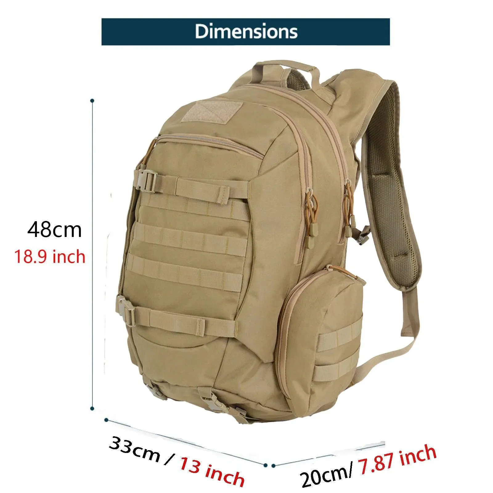 45L Waterproof Tactical Backpack – Hunting, Fishing, Hiking, and Camping Rucksack