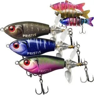 6pcs Multi Joint Swimbait & Double-Blade Plopper Lure, Amazing Paint Topwater Lure Set, Plopping Sputter Bait, Freshwater Saltwater Bass Fishing Lures Kit Combination
