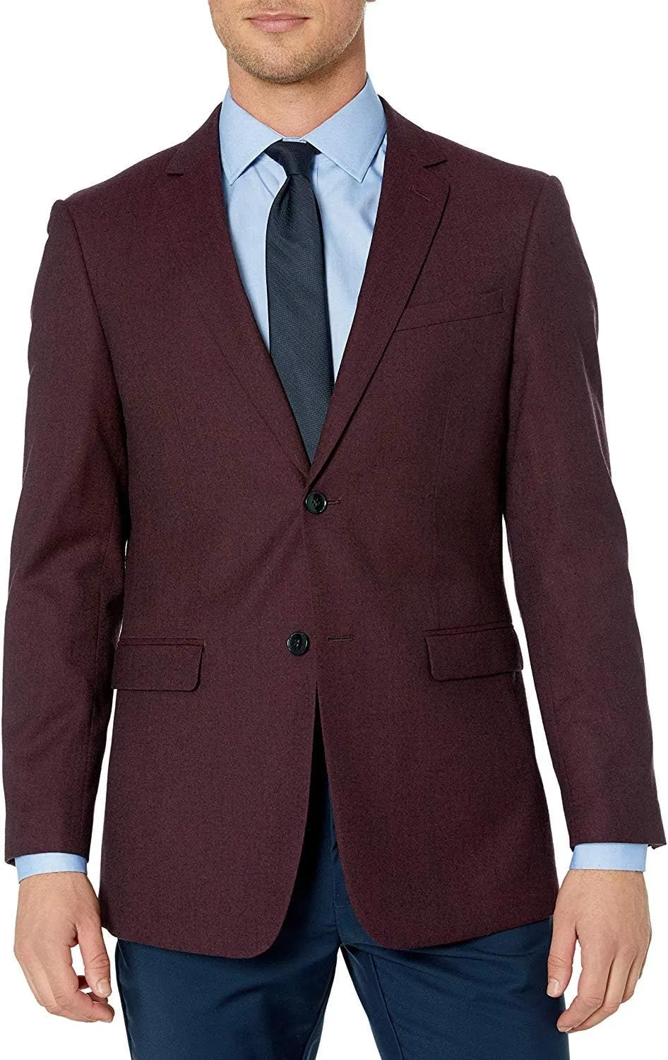 Adam Baker Men's Single Breasted Ultra Slim Fit Wool Blazer/Sport Coat - Many Styles and Colors