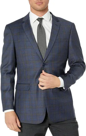 Adam Baker Men's Single Breasted Ultra Slim Fit Wool Blazer/Sport Coat - Many Styles and Colors