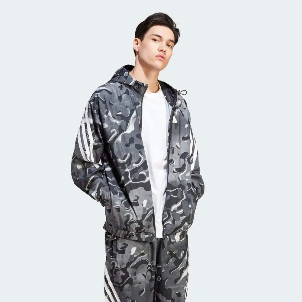adidas Men's Future Icon All Over Printed Full-Zip Hoodie