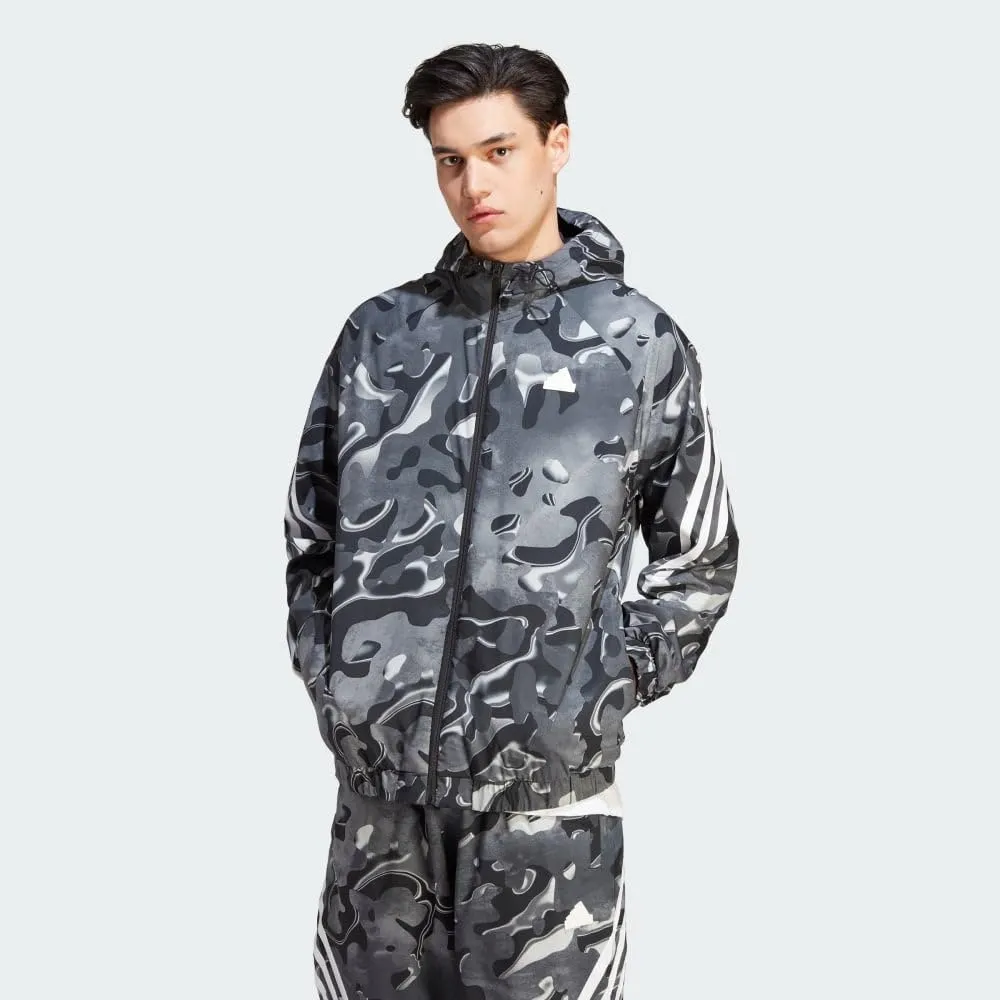 adidas Men's Future Icon All Over Printed Full-Zip Hoodie