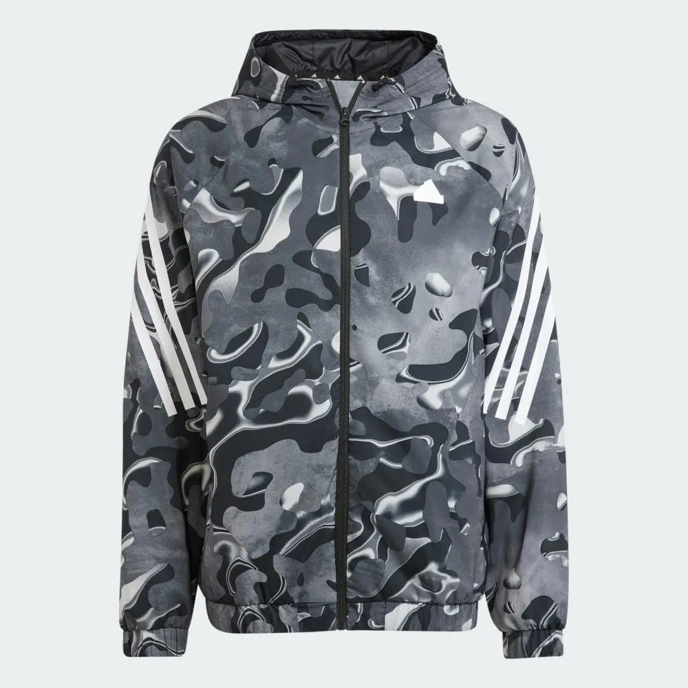 adidas Men's Future Icon All Over Printed Full-Zip Hoodie