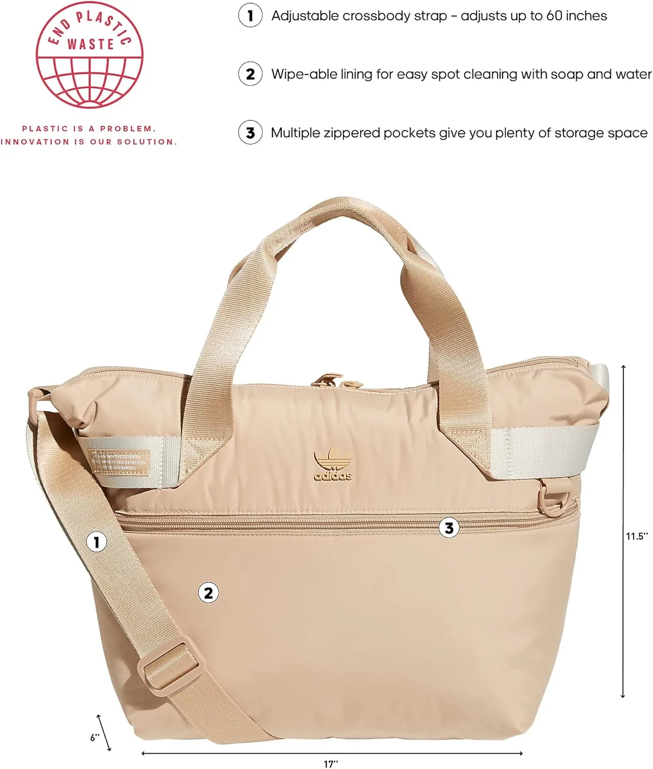 adidas Originals Puffer Shopper Tote Bag