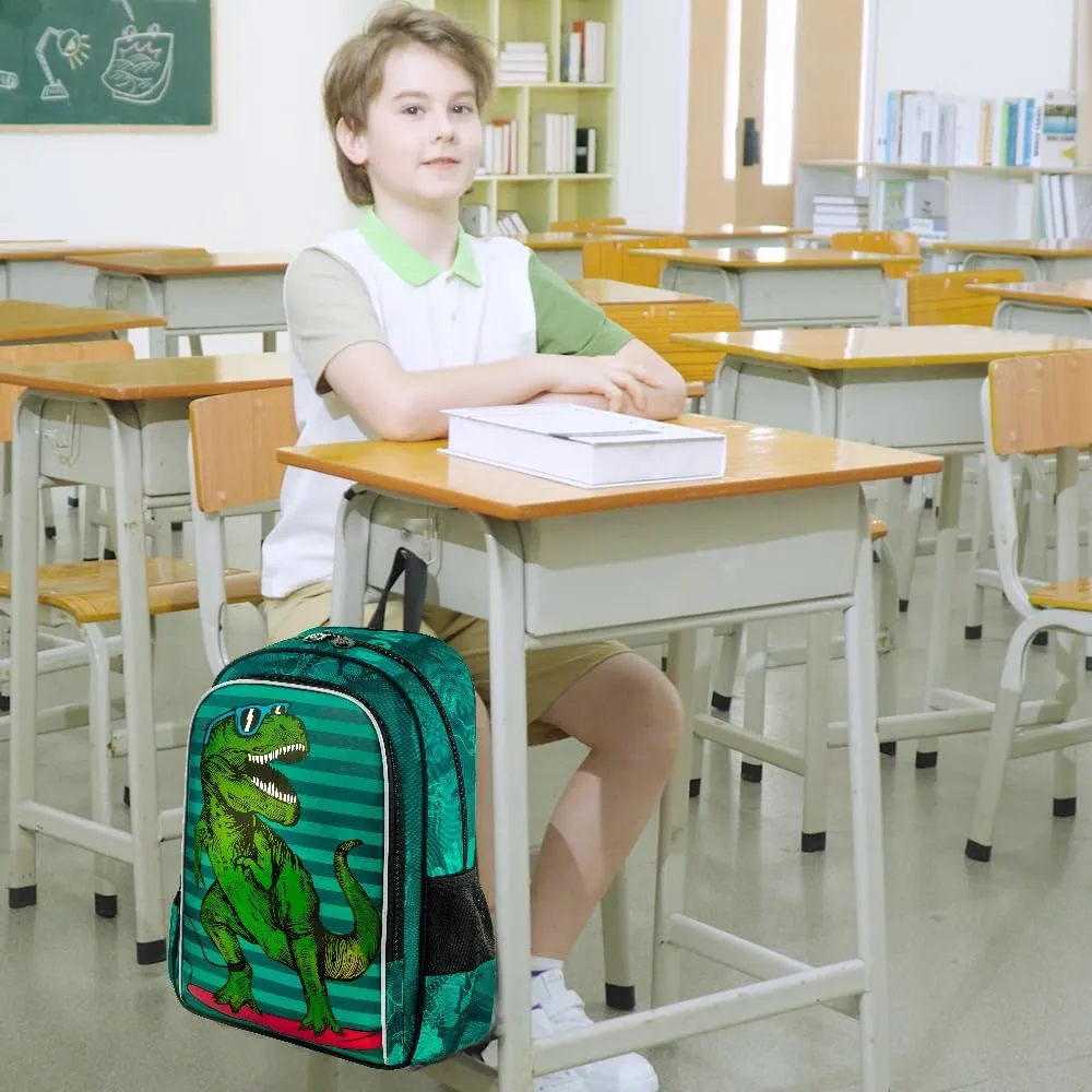 AGSDON 3PCS Backpacks for Kids, 16" Little Kid Preschool School Bookbag and Lunch Box - Unicorn/Mermaid/Flamingo/Dinosaur