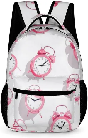 Alarm Cocks Lightweight Backpack Travel Daypack Laptop Backpacks with 1 Main Compartment Front Utility Pocket University