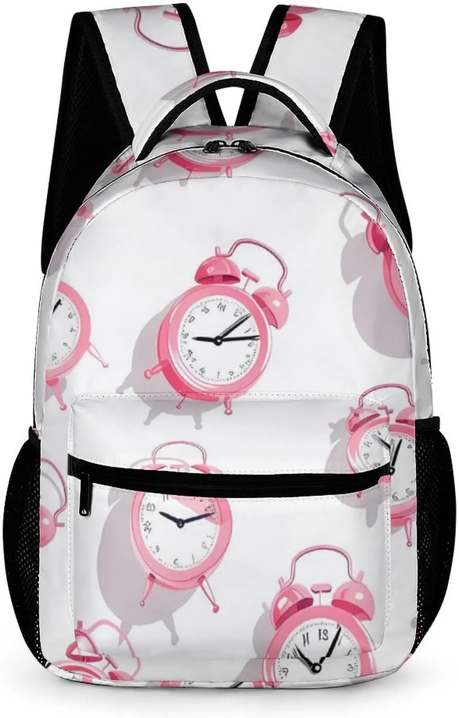 Alarm Cocks Lightweight Backpack Travel Daypack Laptop Backpacks with 1 Main Compartment Front Utility Pocket University