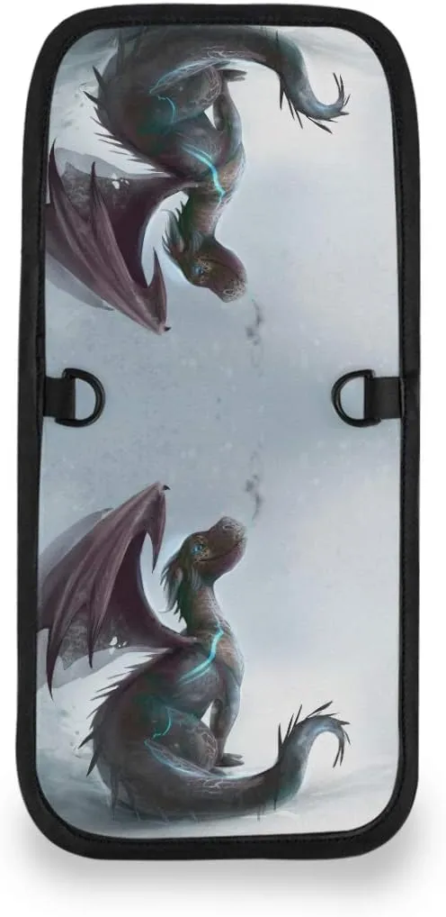 ALAZA Cute Dragon Winter Snow Small Crossbody Wallet Purse Cell Phone Bag Rfid Passport Holder with Credit Card Slots