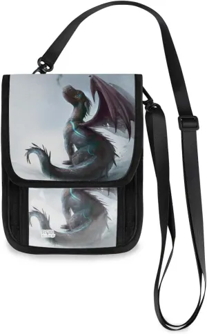 ALAZA Cute Dragon Winter Snow Small Crossbody Wallet Purse Cell Phone Bag Rfid Passport Holder with Credit Card Slots