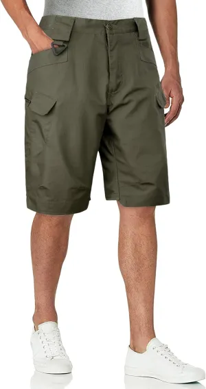 Alimens & Gentle Men's Cargo Short Elastic Waist Multi-Pocket Outdoor Military Tactical Shorts