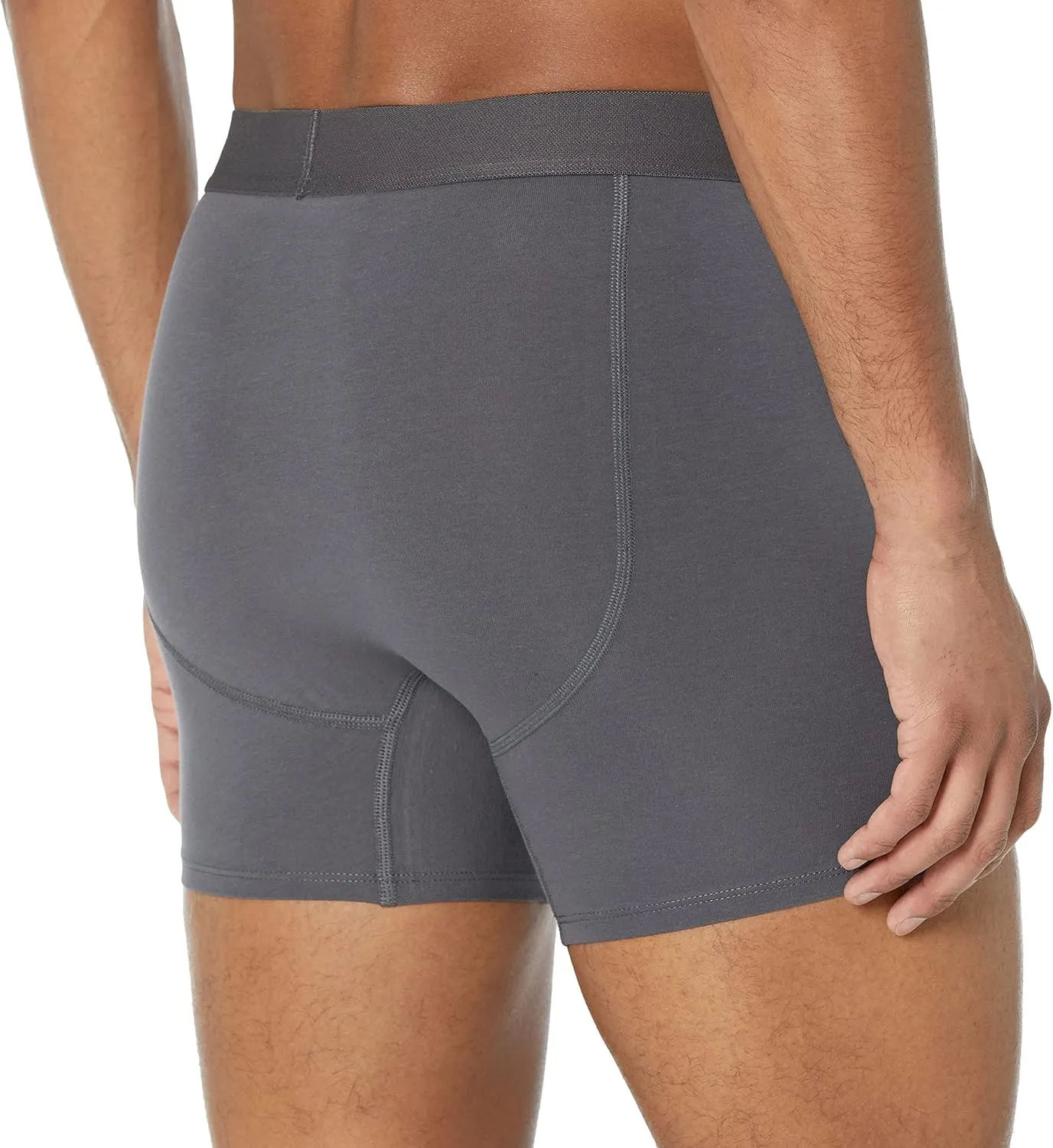 Amazon Essentials Men's Cotton Jersey Boxer Briefs (Available in Big & Tall), 5-Pack