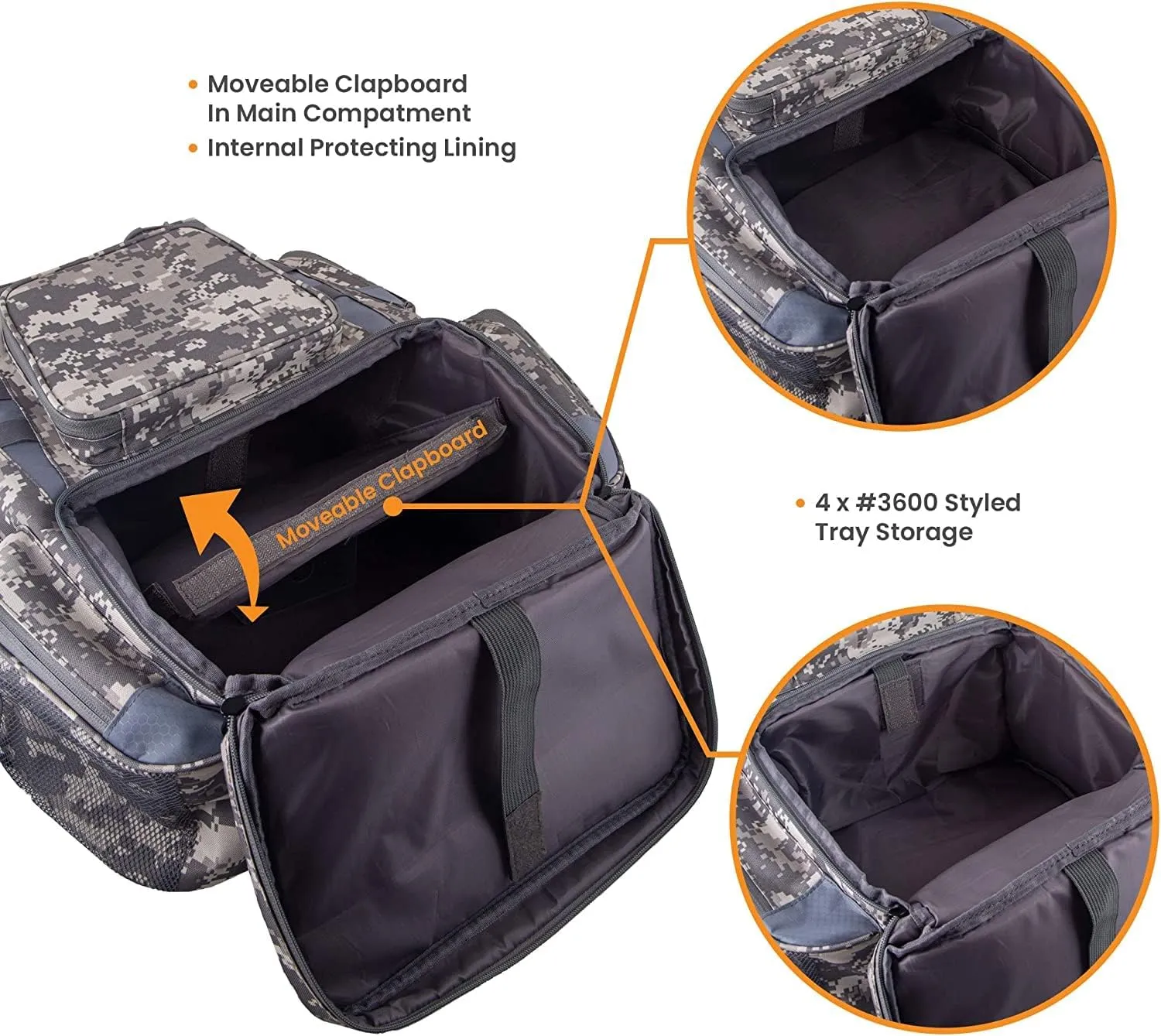 Amber Sporting Goods Fishing Backpack Waterproof Tackle Bag with Protective Rain Cover Includes 4 Tackle Boxes Stainless Steel Fishing Pliers and Lanyard