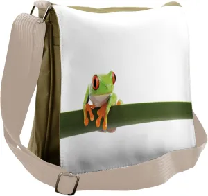 Ambesonne Animal Messenger Bag, Tropic Wild Rainforest, Unisex Cross-body