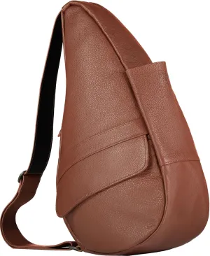 AmeriBag 19" Leather Crossbody Sling Healthy Back Bag