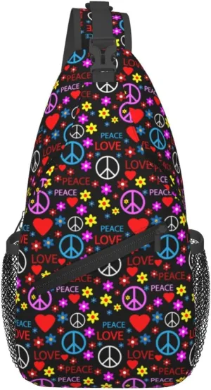 America Independence Day 1776 Crossbody Bag Adjustable Sling Bag Casual Chest Bags Travel Shoulder Backpack