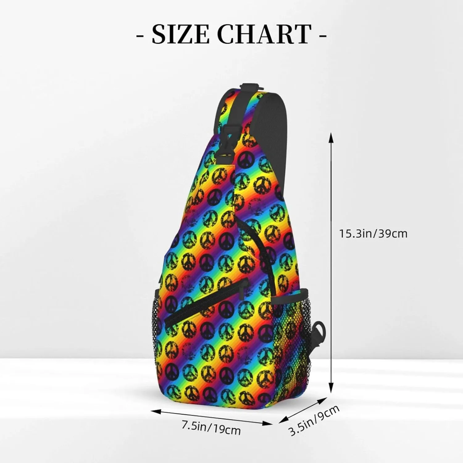 America Independence Day 1776 Crossbody Bag Adjustable Sling Bag Casual Chest Bags Travel Shoulder Backpack