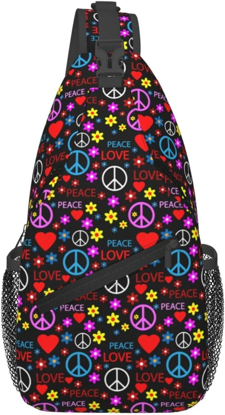 America Independence Day 1776 Crossbody Bag Adjustable Sling Bag Casual Chest Bags Travel Shoulder Backpack