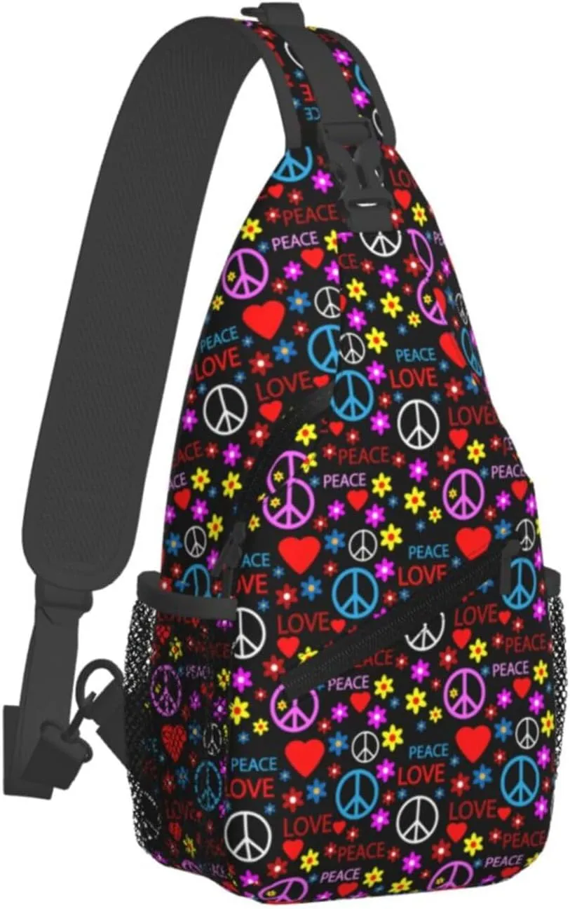 America Independence Day 1776 Crossbody Bag Adjustable Sling Bag Casual Chest Bags Travel Shoulder Backpack