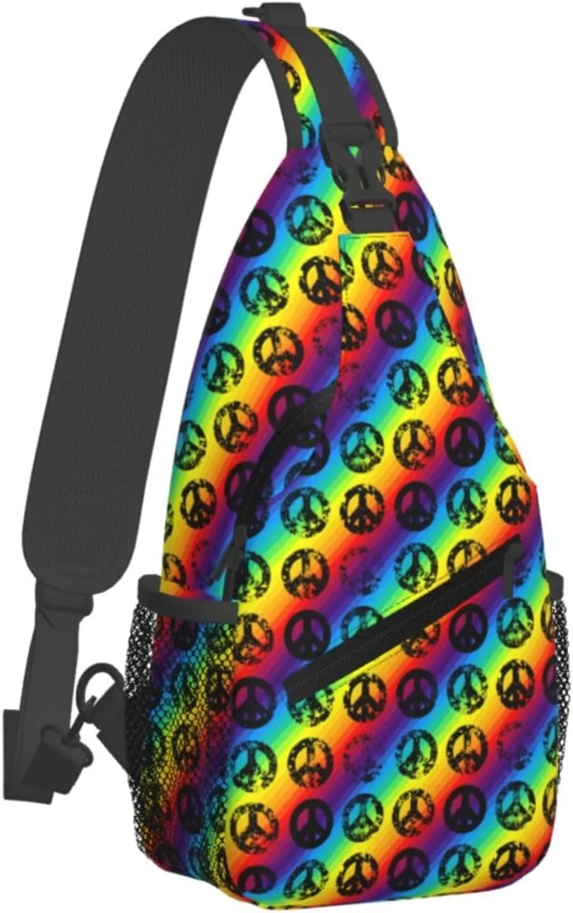 America Independence Day 1776 Crossbody Bag Adjustable Sling Bag Casual Chest Bags Travel Shoulder Backpack
