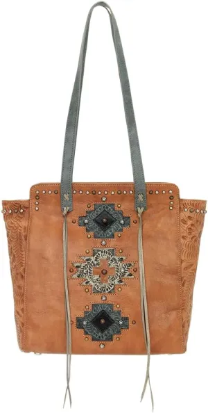 American West Leather Navajo Soul Tote for Women