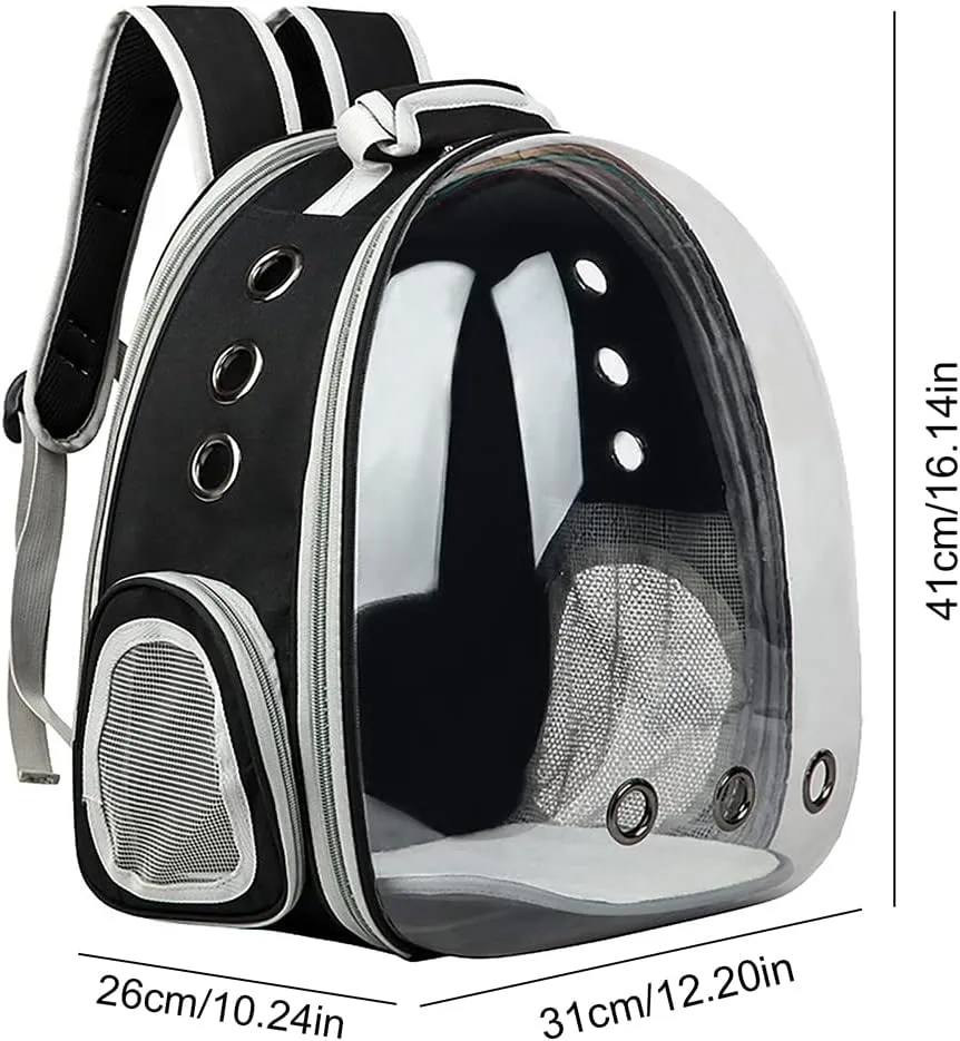 Animal Carrier Backpacks,Transparent Space Capsule Bubble Pet Backpack Bag for Small Dogs Cats Airline Approved Travel Carrier