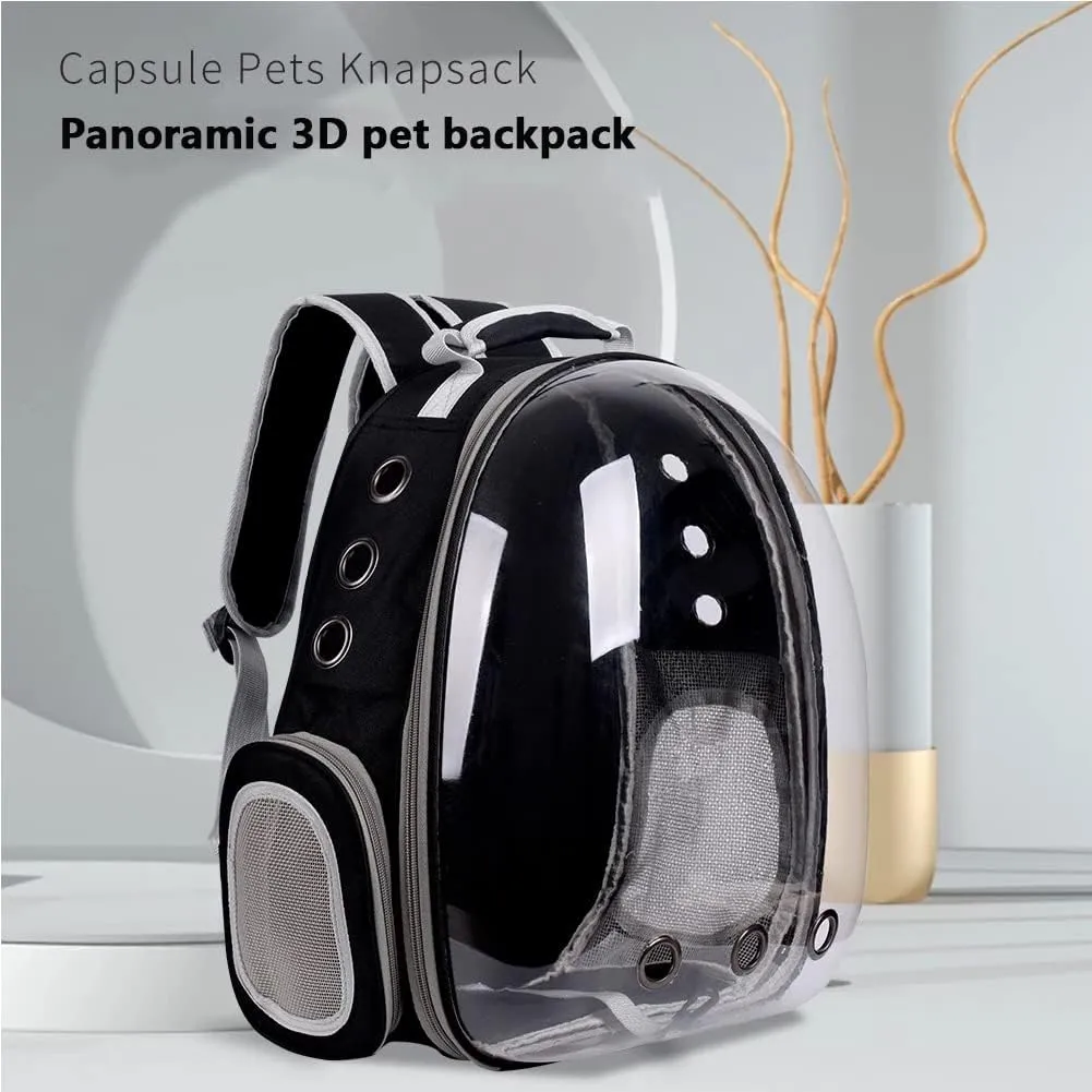 Animal Carrier Backpacks,Transparent Space Capsule Bubble Pet Backpack Bag for Small Dogs Cats Airline Approved Travel Carrier